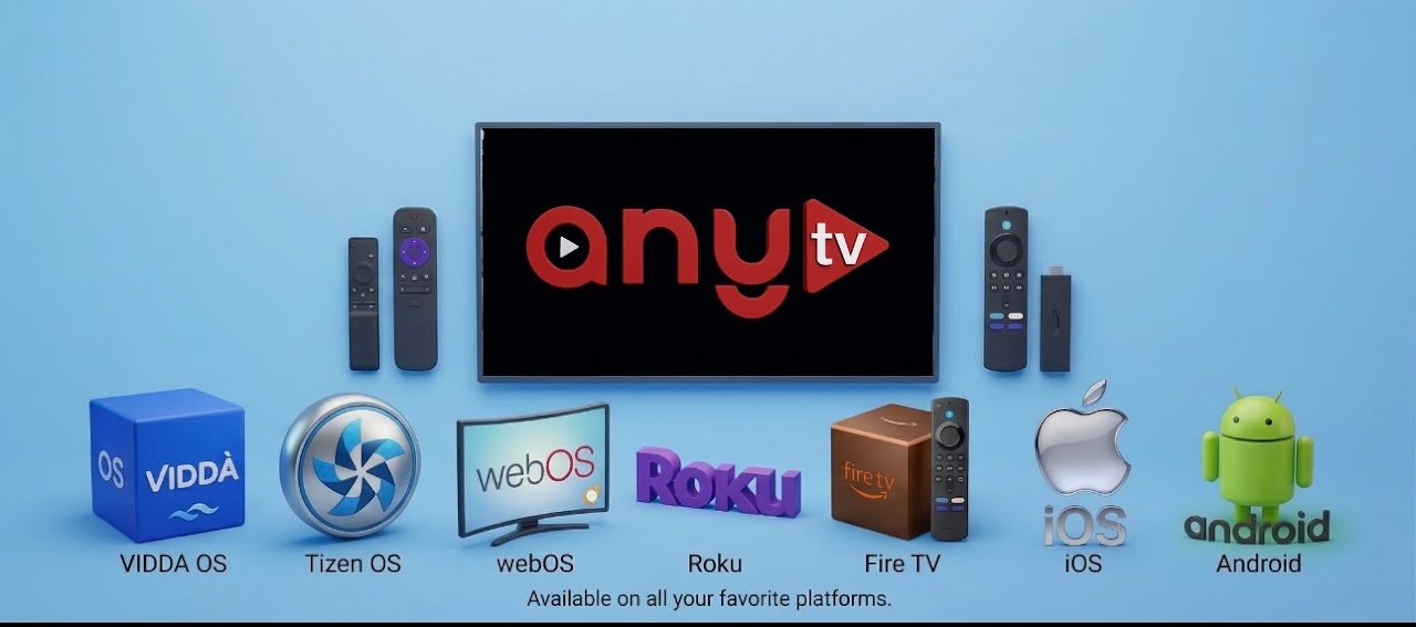 AnyTV Multi-Platform Support Banner